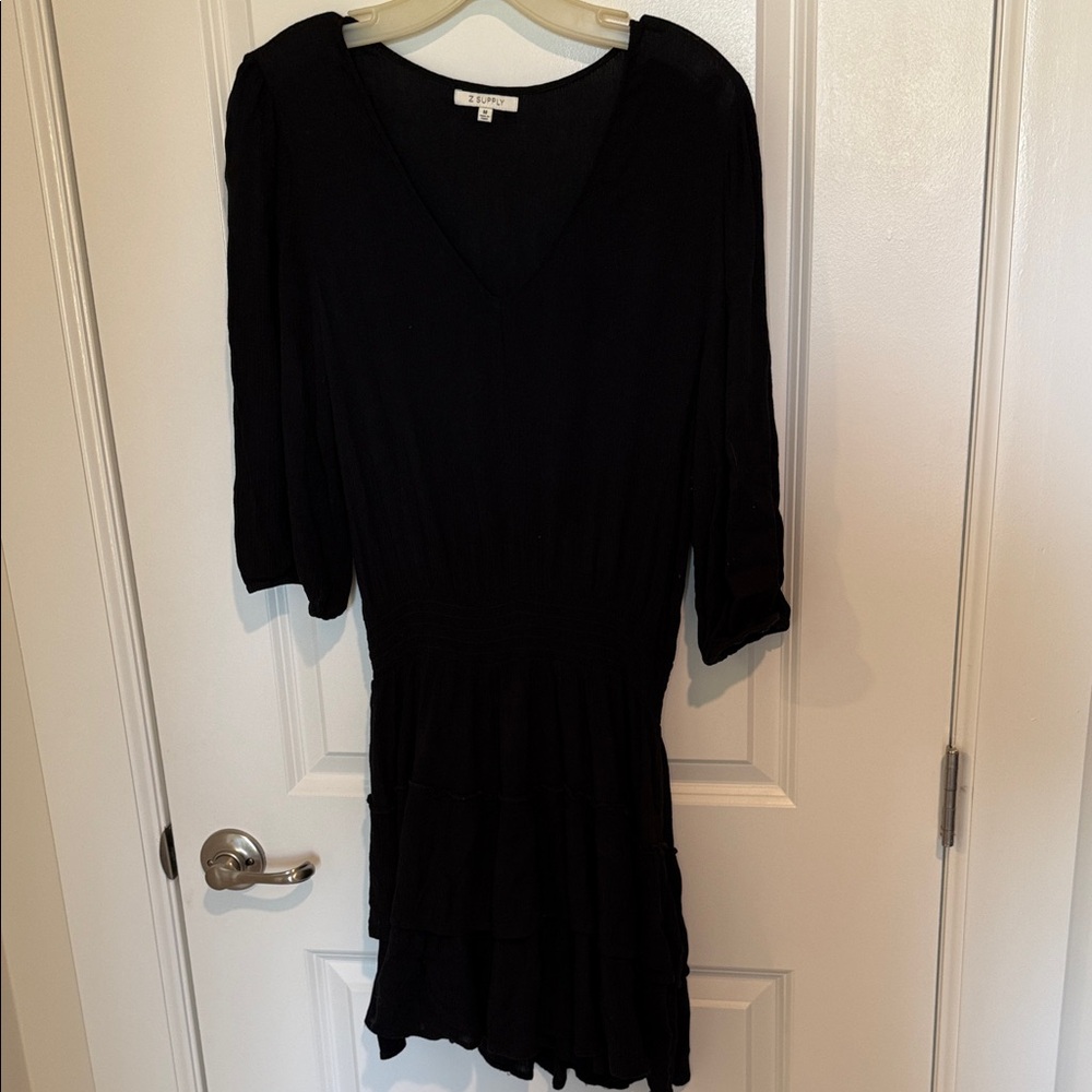 Z Supply Classic Black V-Neck dress
